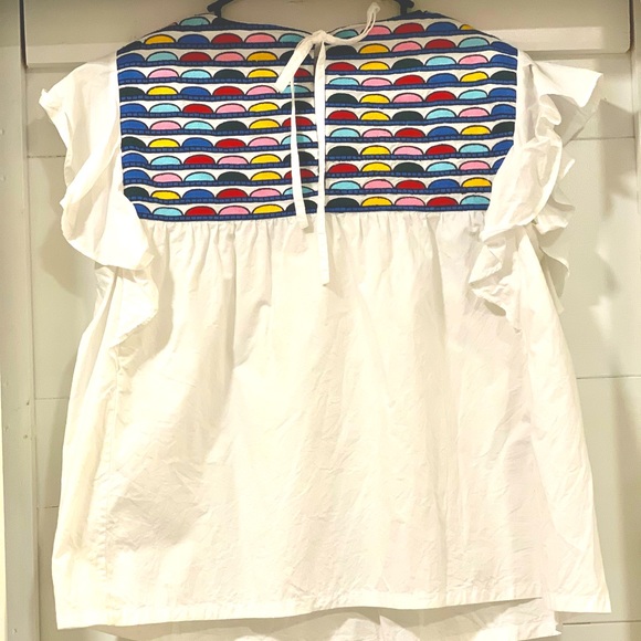 Anthropologie Tops - Anthropologie Whit Two embroidered top LP